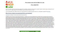 Desktop Screenshot of alcg.com